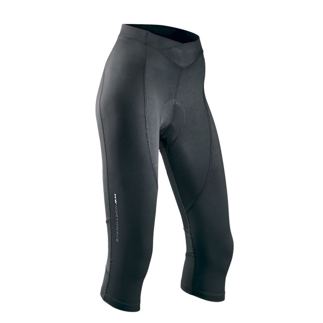 Northwave Crystal 2 - pantaloni ciclism trei sferturi pentru femei - negru