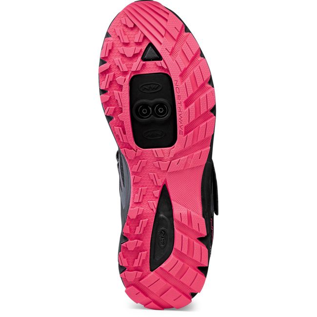 Northwave Escape Evo - pantofi pentru ciclism MTB All Mountain pentru femei - negru fucsia
