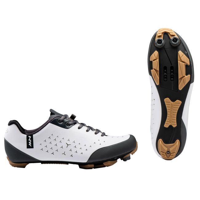 Northwave Rockster - pantofi pentru ciclism gravel - albi