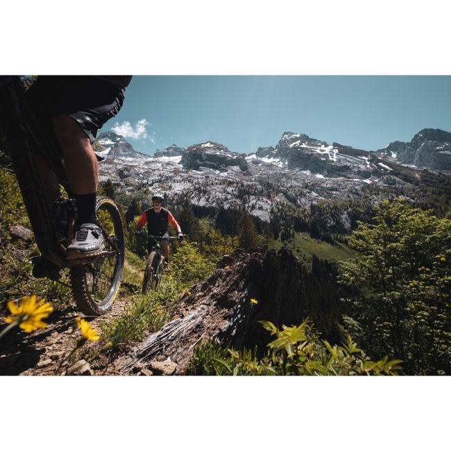 Northwave Spider Plus 2 - pantofi pentru ciclism MTB All Mountain - gri portocaliu