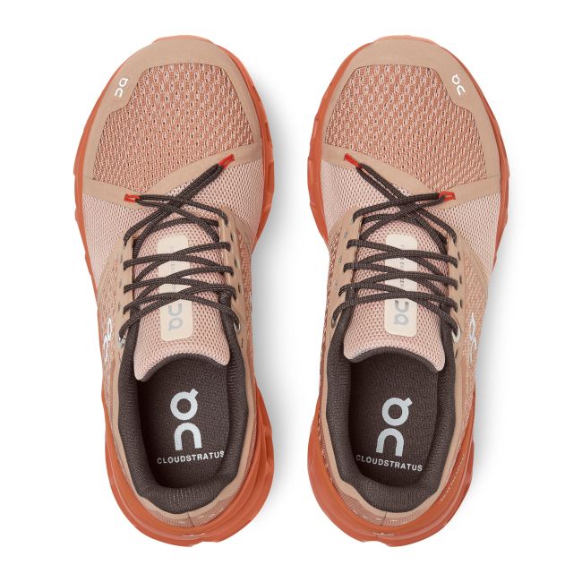 On Cloudstratus - pantofi alergare pentru femei - Rosebrown Flare