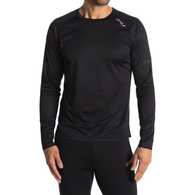 2XU - Bluza cu maneca lunga barbati XVENT Long Sleeve Top - negru reflexiv