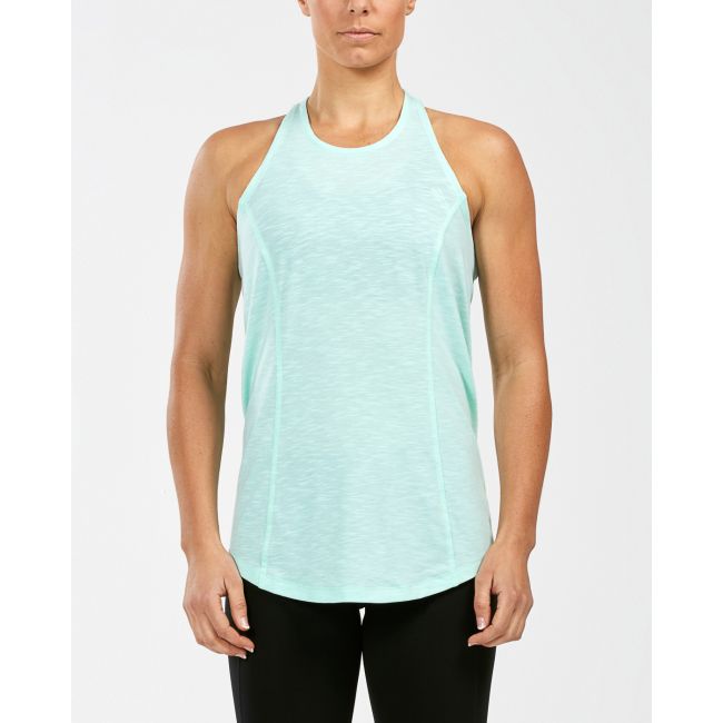 2XU - Maiou femei URBAN Relentless Sleeveless  Singlet - verde deschis