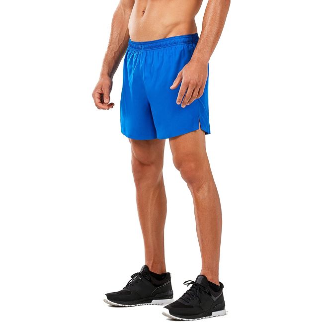 2XU - Pantaloni scurti alergare pentru barbati GHST 5" Shorts - albastru lapis auriu