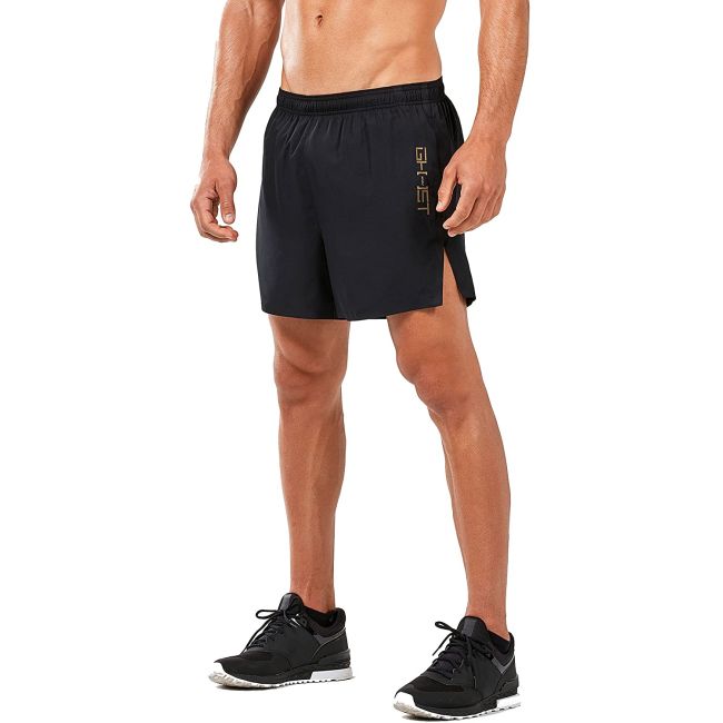 2XU - Pantaloni scurti alergare pentru barbati GHST 5" Shorts - negru auriu