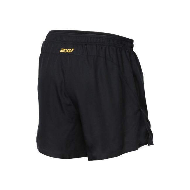 2XU - Pantaloni scurti alergare pentru barbati GHST 5" Shorts - negru auriu
