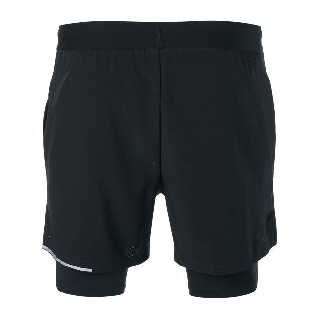 2XU - Pantaloni scurti de alergare pentru barbati 2-in-1 XVENT 5 inch - negru argintiu reflexiv