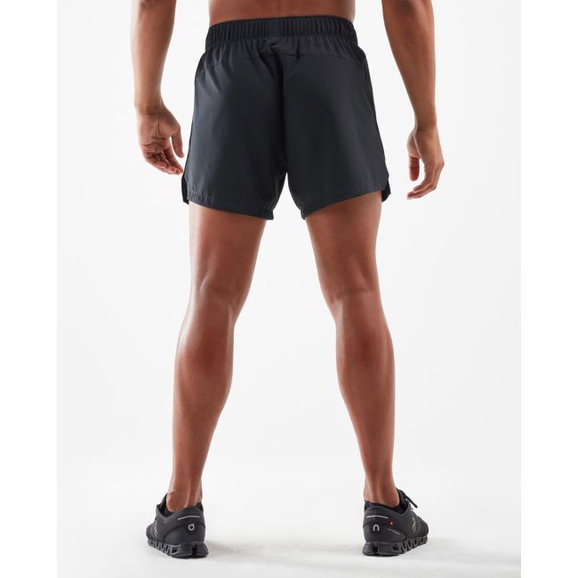 2XU - Pantaloni scurti de alergare pentru barbati XCTRL 5 Inch - negru