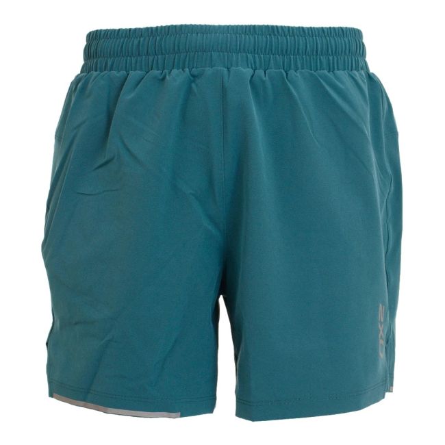 2XU - Pantaloni scurti de alergare pentru barbati XVENT 5" - verde inchis sage reflexiv