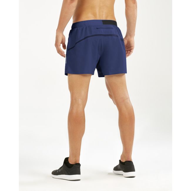 2XU - Pantaloni scurti de alergare pentru barbati XVENT Vapourise 5" - albastru navy