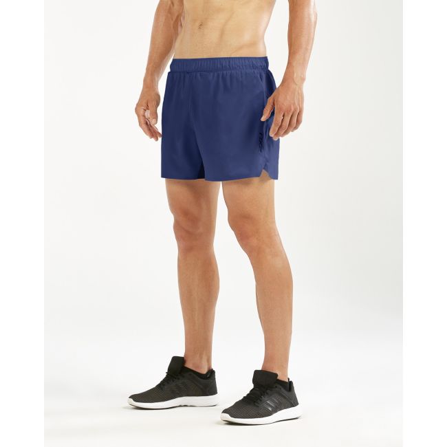 2XU - Pantaloni scurti de alergare pentru barbati XVENT Vapourise 5" - albastru navy