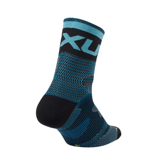 2XU - Sosete pentru ciclism Cycle Socks - albastru camuflaj
