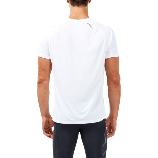 2XU - Tricou alergare cu maneca scurta barbati XVENT SS Top Short Sleeve - alb