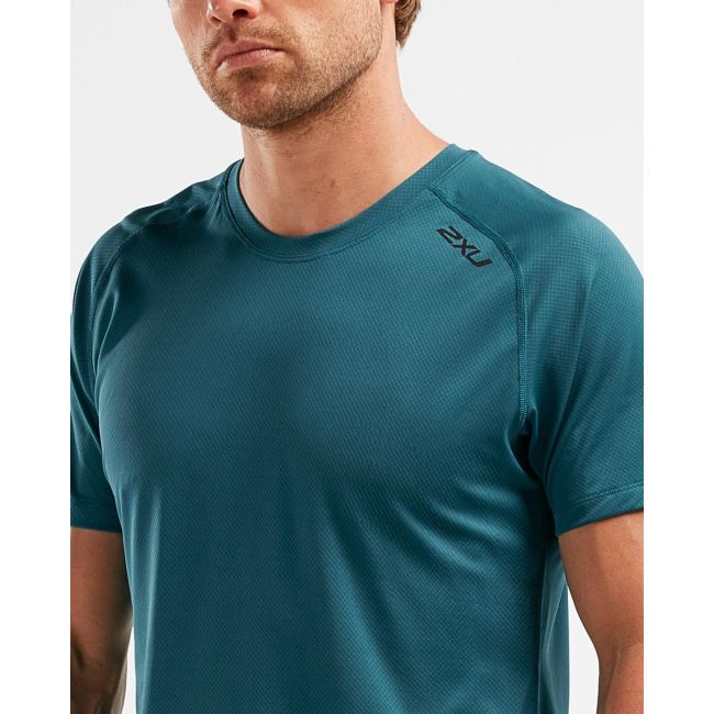 2XU - Tricou tehnic barbati GHST SS Tee - albastru Corsair