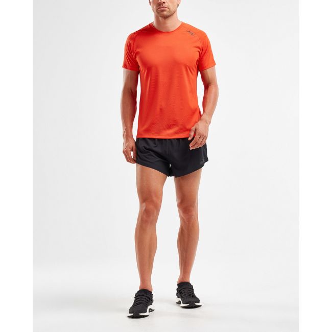 2XU - Tricou tehnic barbati GHST SS Tee - portocaliu Spicy Texturat