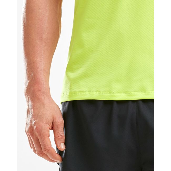 2XU - Tricou tehnic barbati GHST SS Tee - verde fluo Wild Lime