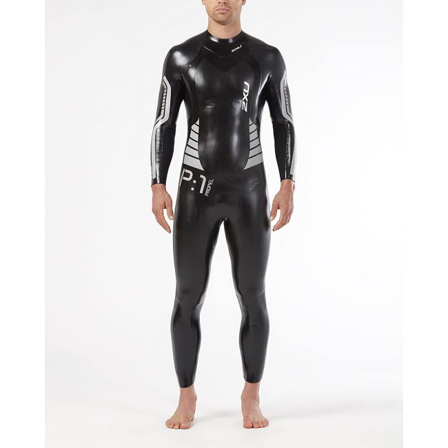 2XU - costum neopren P:1 Propel Wetsuit pentru barbati - negru argintiu