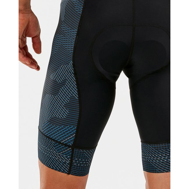 2XU - pantaloni scurti ciclism Elite Cycle Bib Shorts - negru camulfaj liniar albastru