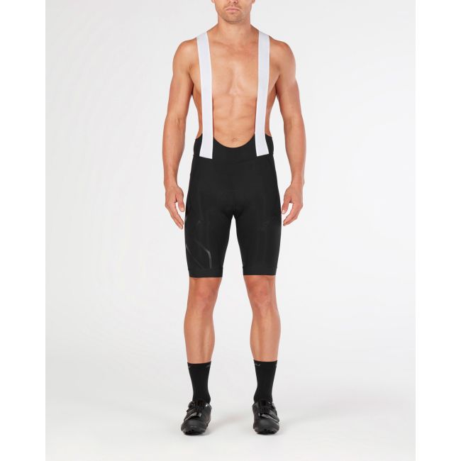 2XU - pantaloni scurti ciclism barbati Bib Compression Cycle - negru