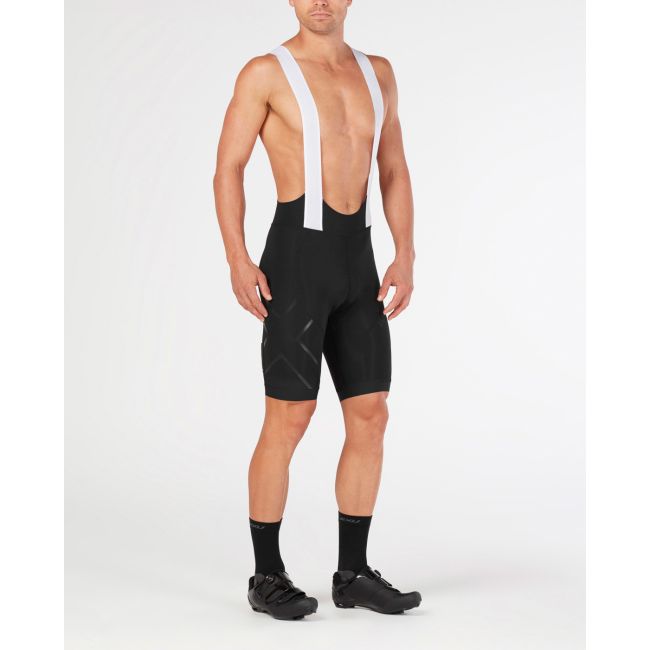 2XU - pantaloni scurti ciclism barbati Bib Compression Cycle - negru