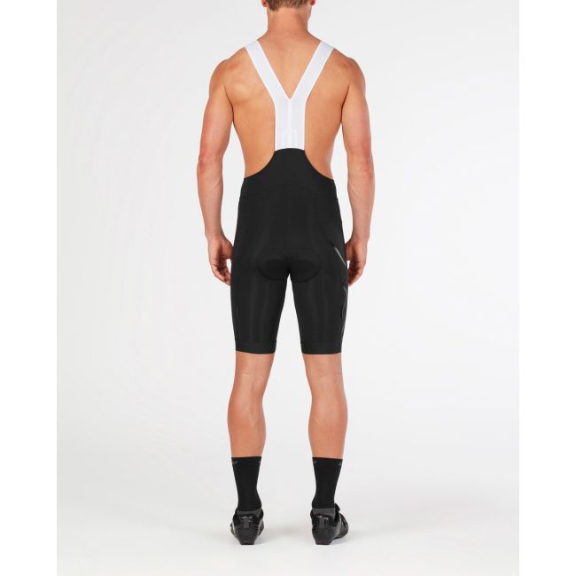 2XU - pantaloni scurti ciclism barbati Bib Compression Cycle - negru