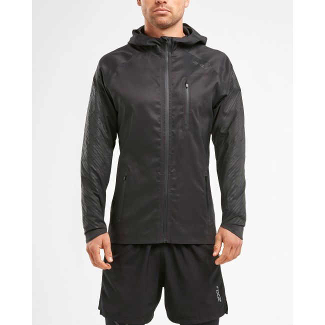 2XU HEAT Liteweight Membrane Jacket - neagra - jacheta alergare