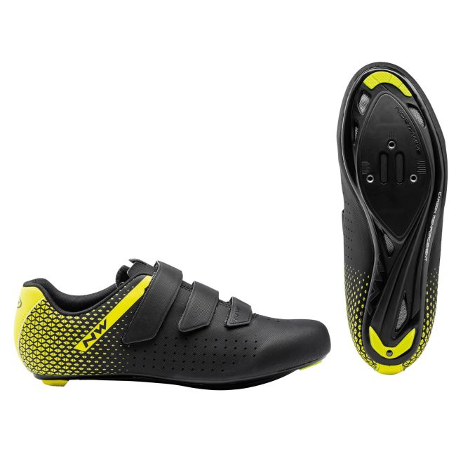 Northwave - pantofi ciclism sosea - Core 2 - Black | Yellow Fluo