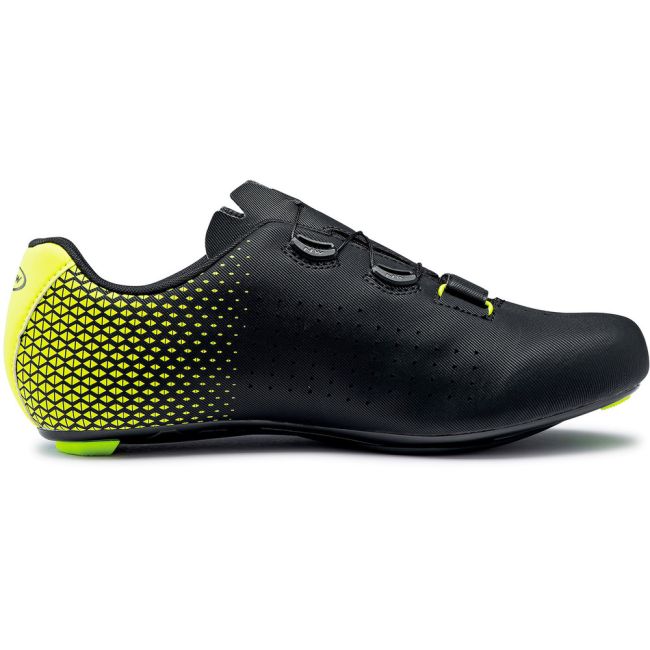 Northwave - pantofi ciclism sosea - Core Plus 2 - Black | Yellow Fluo