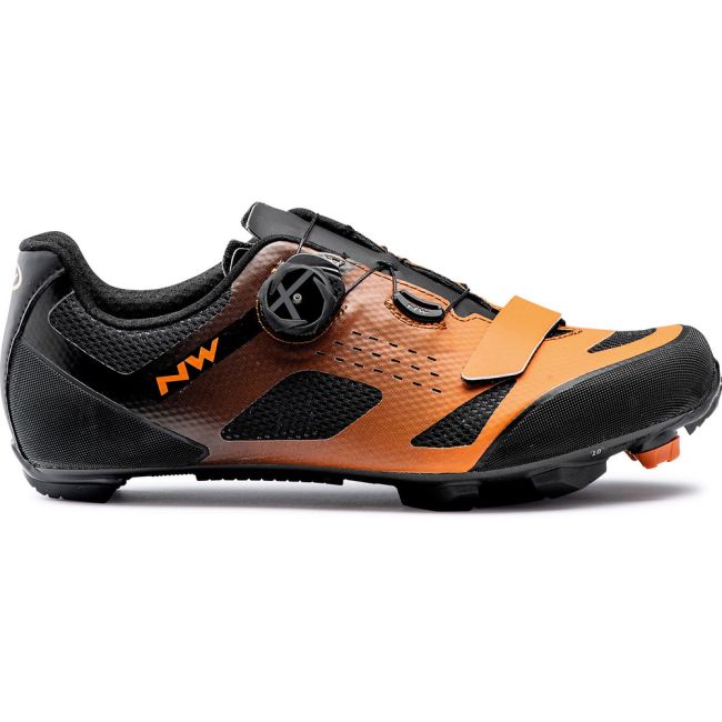 Northwave Razer - pantofi pentru ciclism MTB - negru-portocaliu
