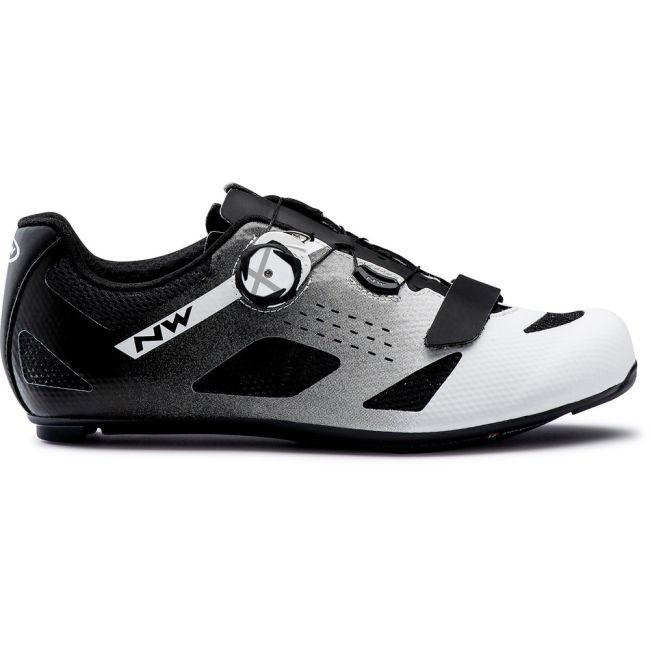Northwave Storm Carbon - pantofi pentru ciclism sosea - negru-alb