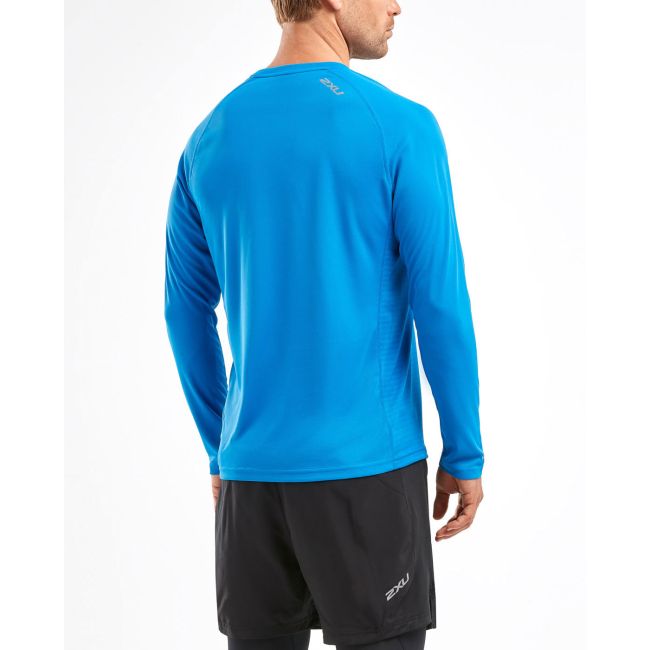 2XU - Bluza cu maneca lunga barbati XVENT Long Sleeve Top - albastru daphne