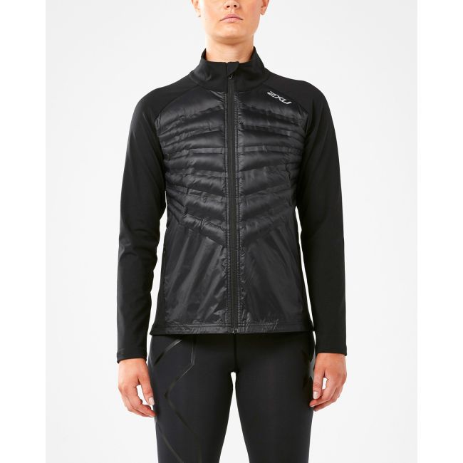 2XU - Jacheta vreme rece pentru femei XVENT Heat Half Puffer Jacket - negru