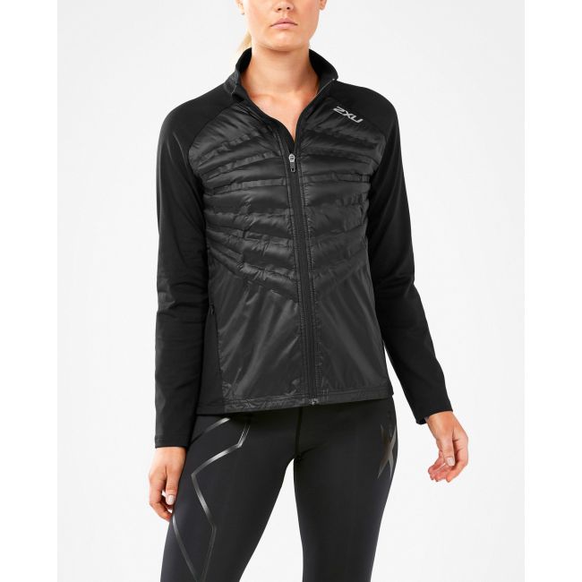 2XU - Jacheta vreme rece pentru femei XVENT Heat Half Puffer Jacket - negru