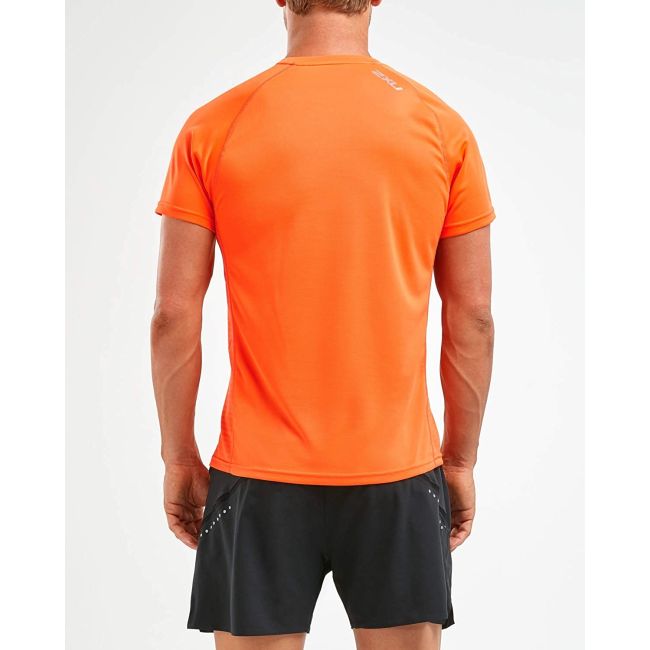 2XU - Tricou tehnic barbati XCTRL Energise SS Tee - portocaliu poppy