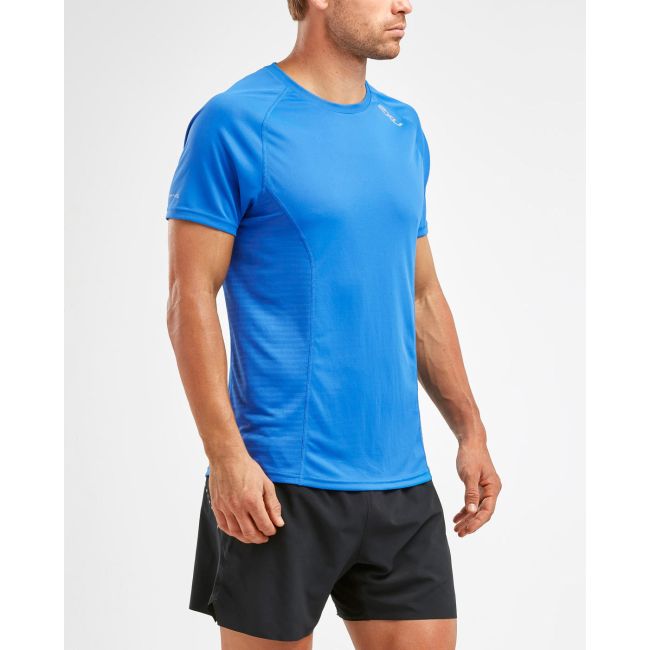 2XU - Tricou tehnic barbati XVENT SS Tee - albastru Daphne