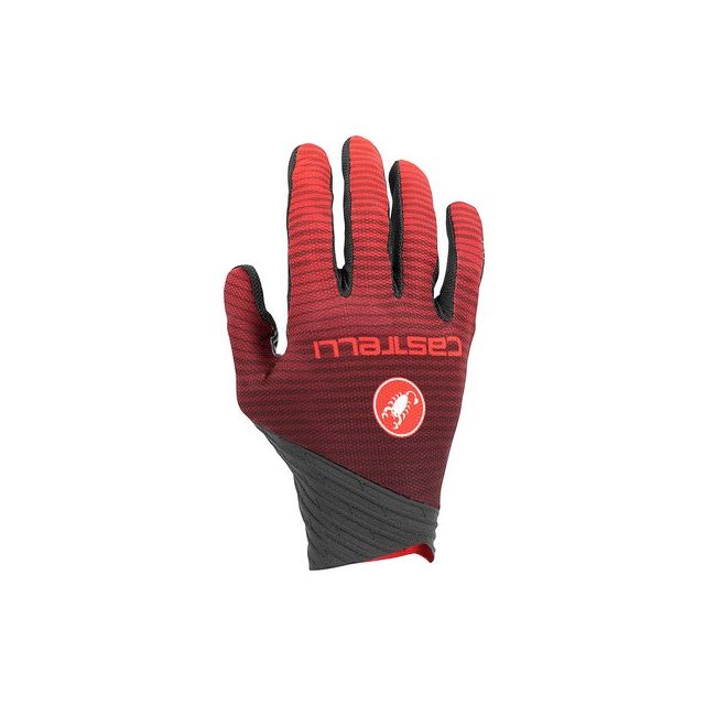Castelli manusi ciclism cu degete lungi CW 6.1 Cross - rosu-negru