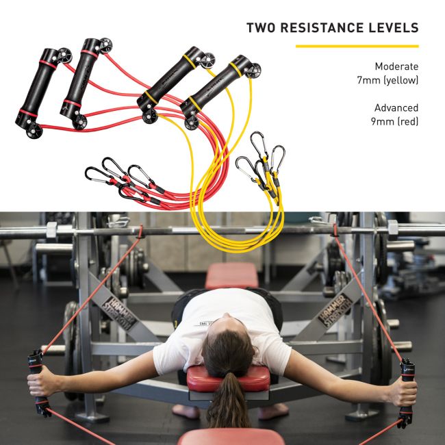 Finis corzi antrenement Dryland Trainer, 7mm - galben (nivel mediu)