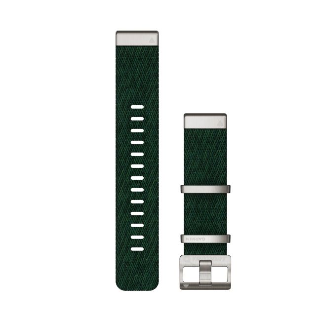 Garmin curea nailon QuickFit 22 cu model jacquard - verde Pine