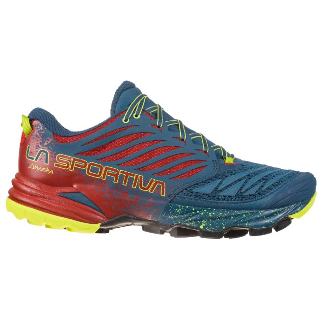 La Sportiva - Akasha pantofi alergare montana pentru barbati - Albastru Opal Rosu Chilli