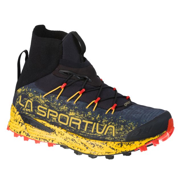 La Sportiva - Uragano GTX pantofi Waterproof alergare montana pentru barbati - negru galben