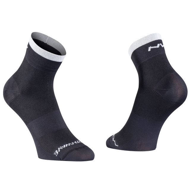 Northwave - sosete ciclism Origin Mid - negru alb