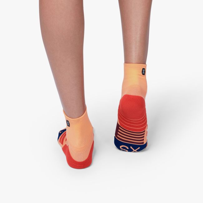 On Mid Sosete sport dama On Mid - Portocaliu Coral Albastru Navy