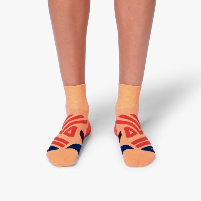 On Mid Sosete sport dama On Mid - Portocaliu Coral Albastru Navy