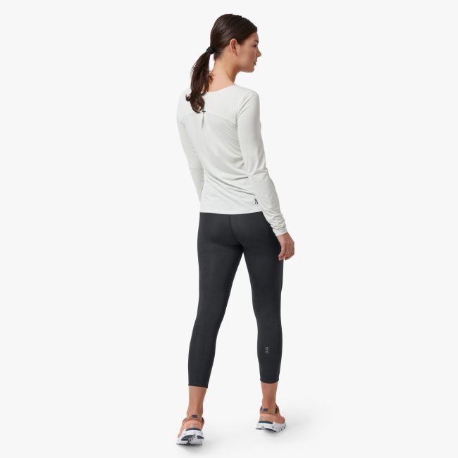 On Performance-T - bluza tehnica cu maneca lunga pentru femei - alb Ice