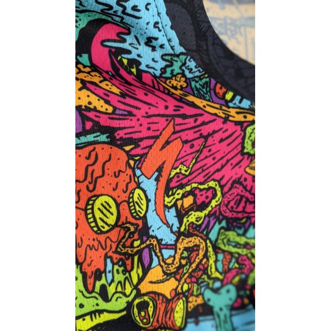 Specialized - tricou ciclism maneca lunga All Mountain Monster LS - C-Design - gri multicolor