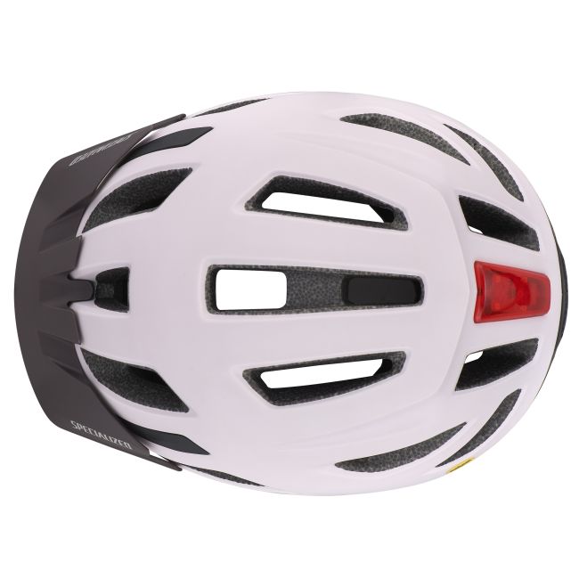 Specialized casca ciclism copii Shuffle Youth LED - alb gri satin estompat/ negru