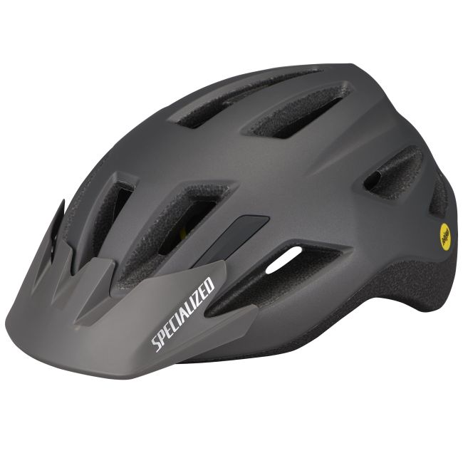 Specialized casca ciclism copii Shuffle Youth LED - gri satin fumuriu/ negru