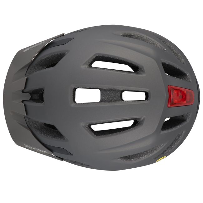 Specialized casca ciclism copii Shuffle Youth LED - gri satin fumuriu/ negru