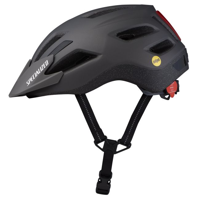 Specialized casca ciclism copii Shuffle Youth LED - gri satin fumuriu/ negru