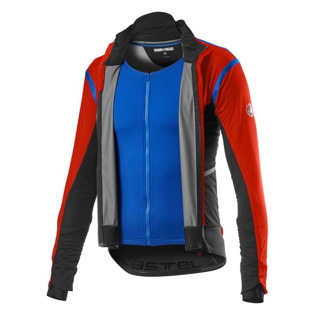 Castelli Jacheta ciclism pentru Iarna Alpha Ros 2 - Rosu